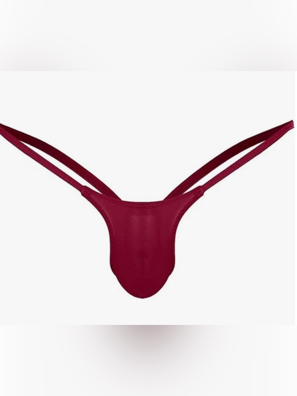 Men's Low-Rise String Jock. L. Red.